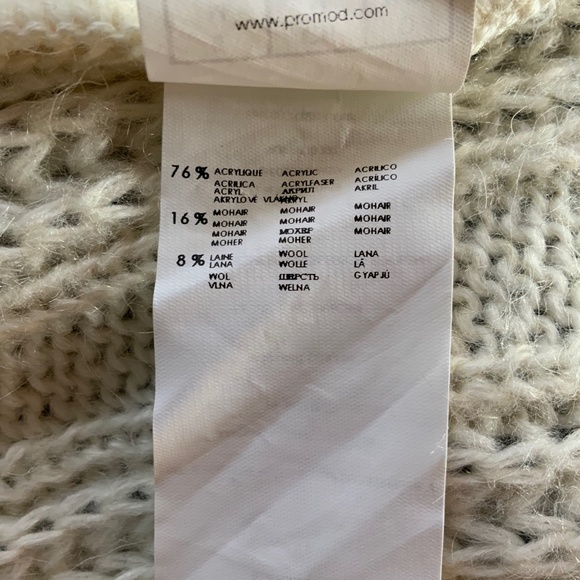 Promod Asymmetrical Button Knit Sweater - Picture 11 of 12